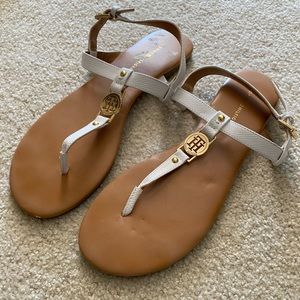 White Tommy Hilfiger Womens Sandals